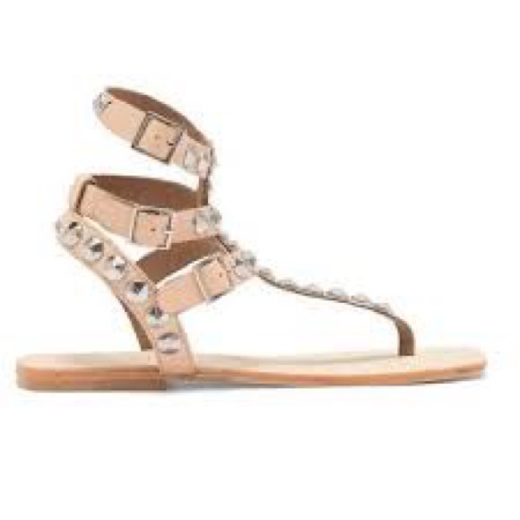 Jeffrey Campbell Chandelier Studded T-Bar Sandals - Picture 5 of 5